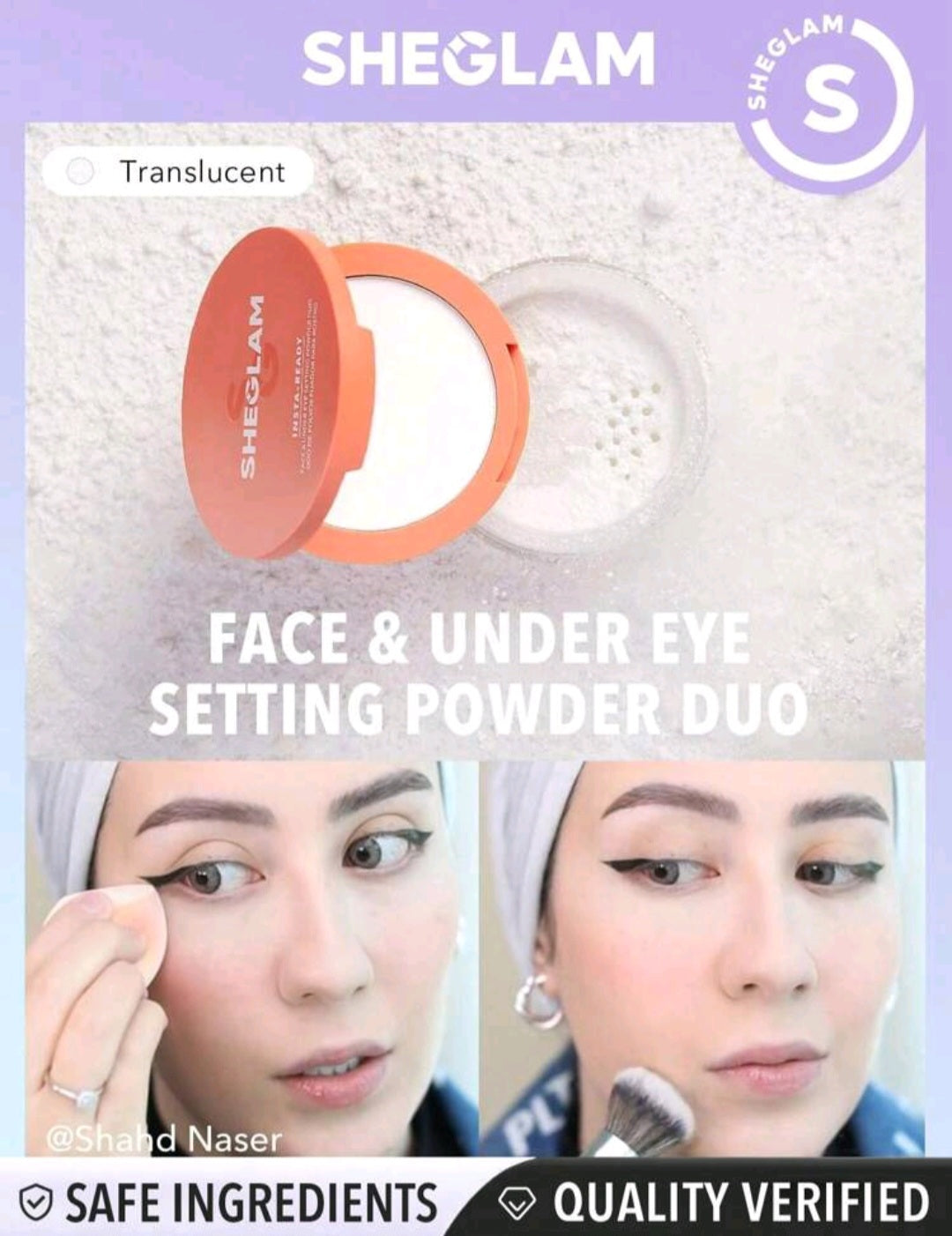 Sheglam Insta Ready Face & Under Eye Setting Powder Duo