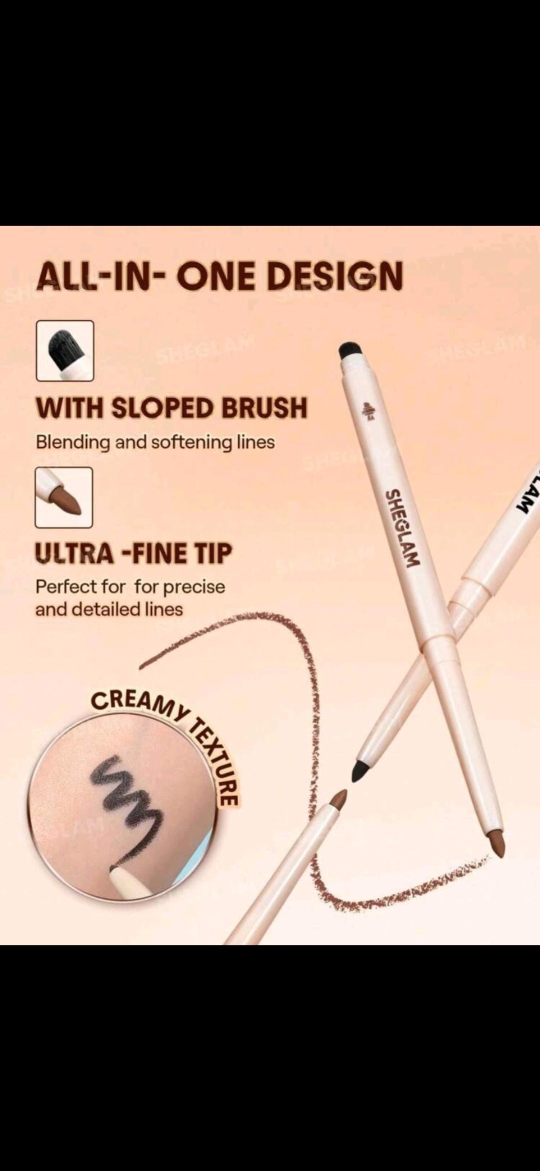 Sheglam Gel glide eyeliner pencil