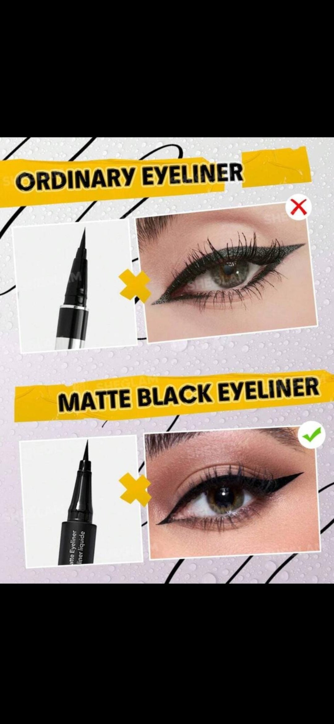 Sheglam 24hr Matte Black eyeliner