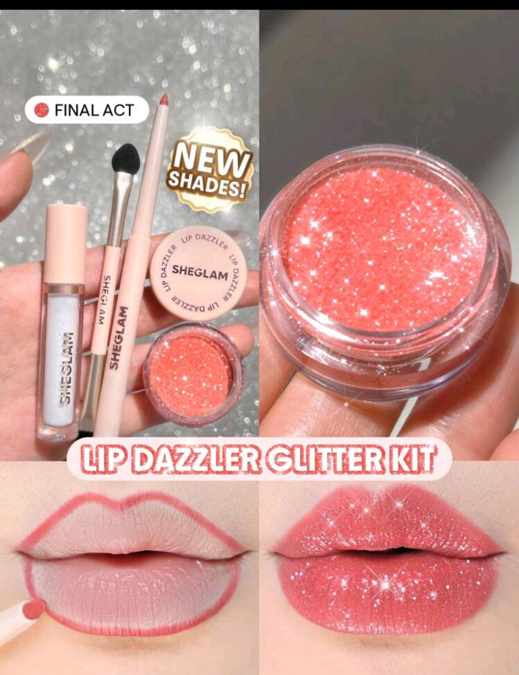 Sheglam Lip Dazzler Glitter Kit