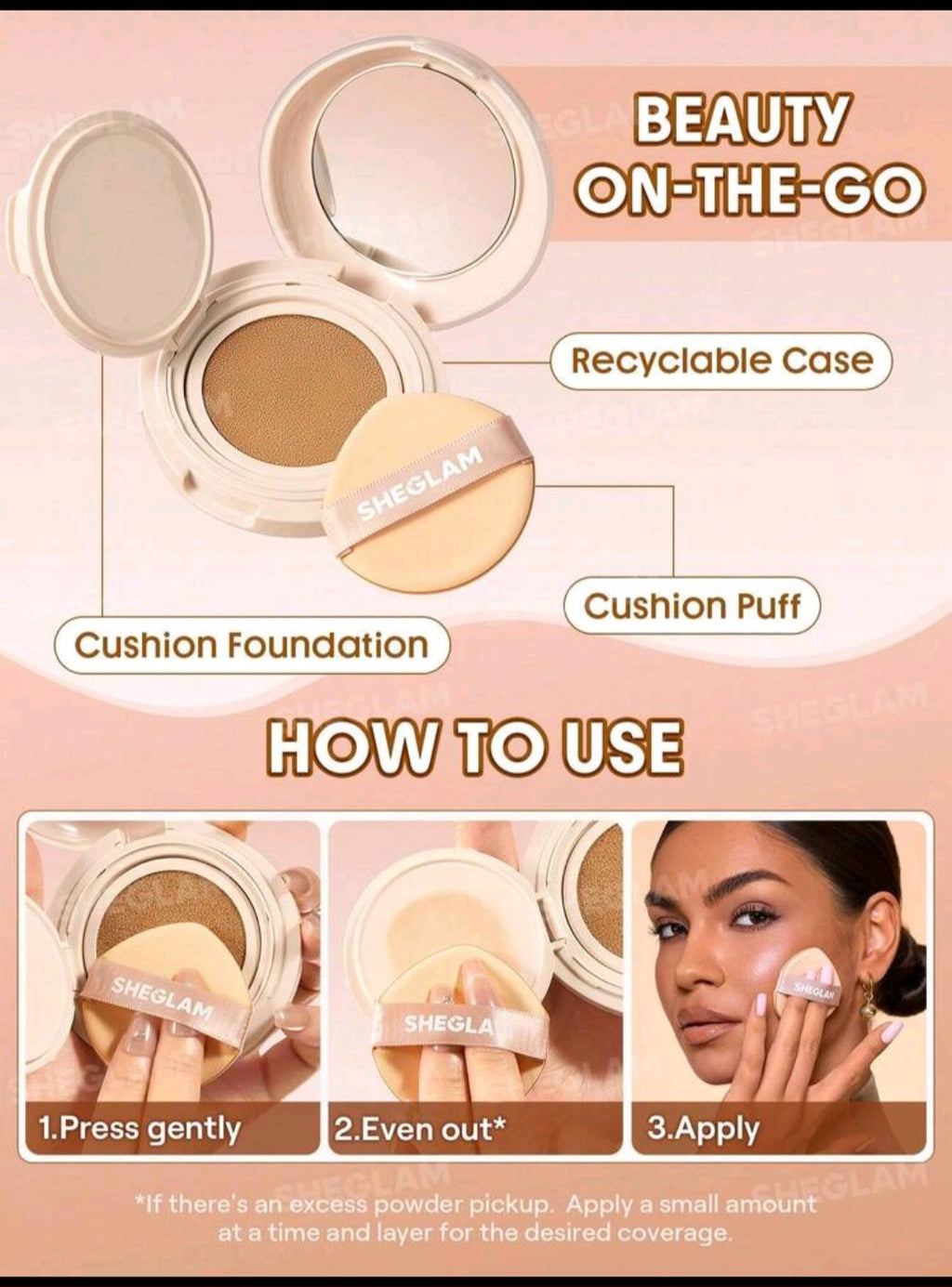 Sheglam Lock & Go Long Lasting Cushion Foundation