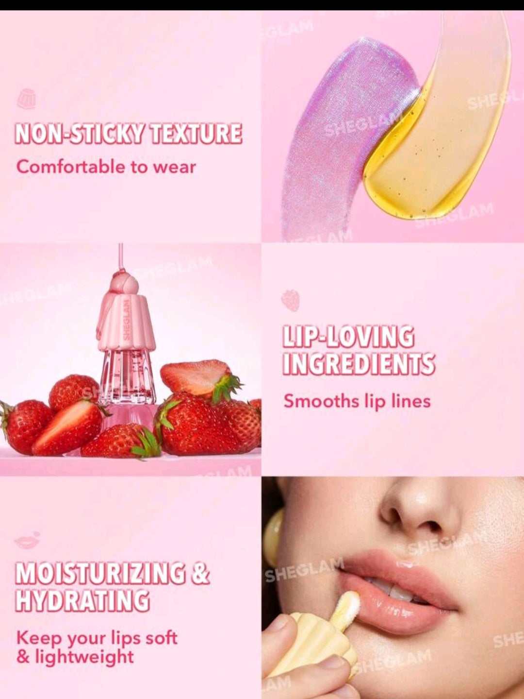 Sheglam Jelly Wow Hydrating Lip Oil - Berry Involved