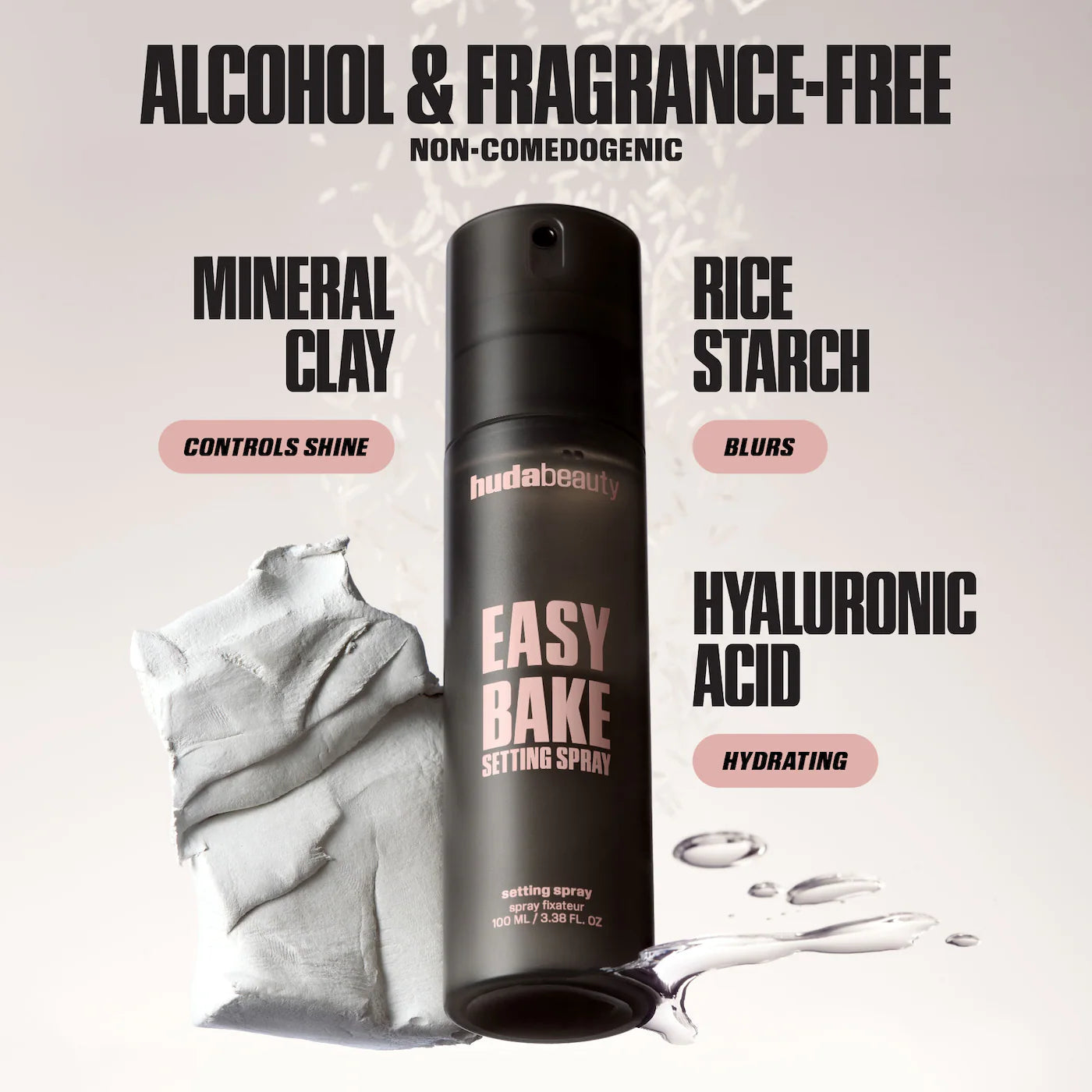 HUDA BEAUTY  Easy Bake Blurring Setting Spray with 16-Hour Wear