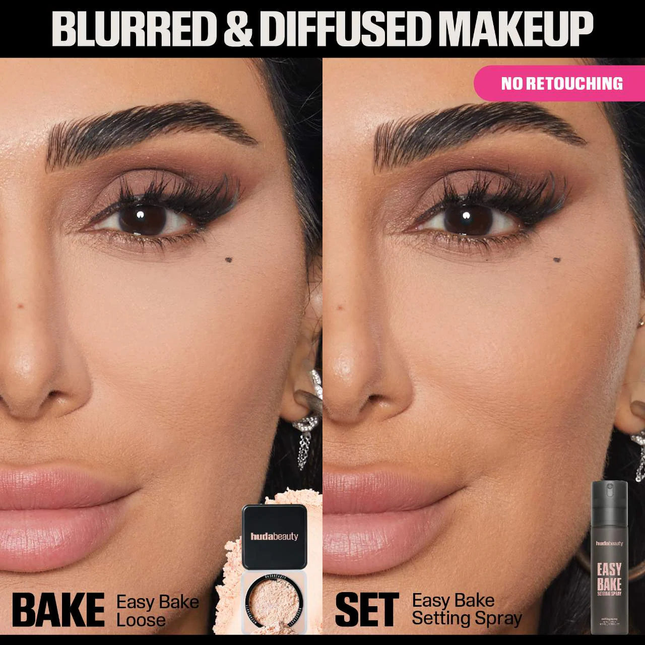 HUDA BEAUTY  Easy Bake Blurring Setting Spray with 16-Hour Wear